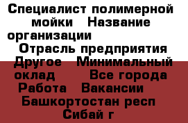 Специалист полимерной мойки › Название организации ­ Fast and Shine › Отрасль предприятия ­ Другое › Минимальный оклад ­ 1 - Все города Работа » Вакансии   . Башкортостан респ.,Сибай г.